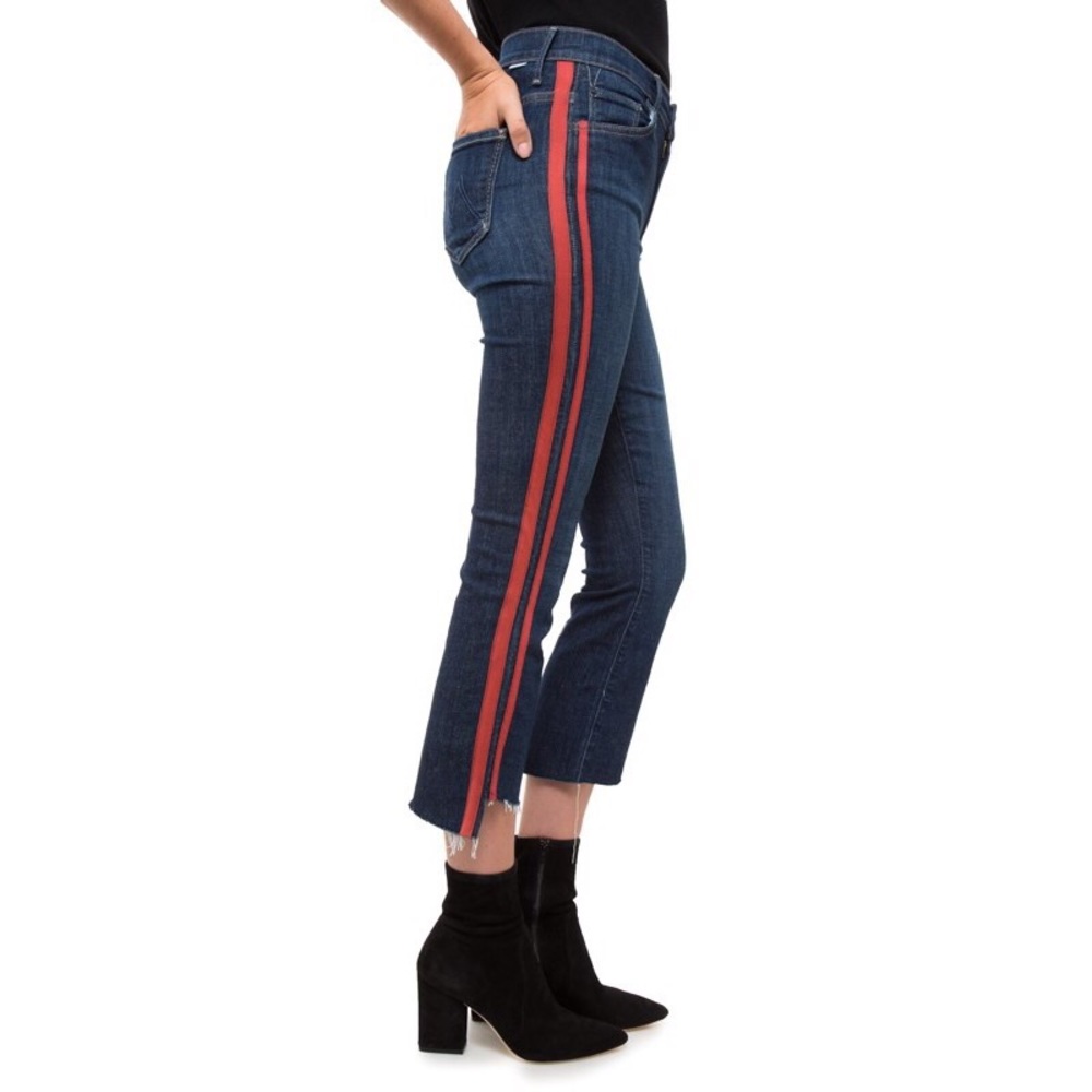 Mother Insider Crop Step Fray in Speed Racer